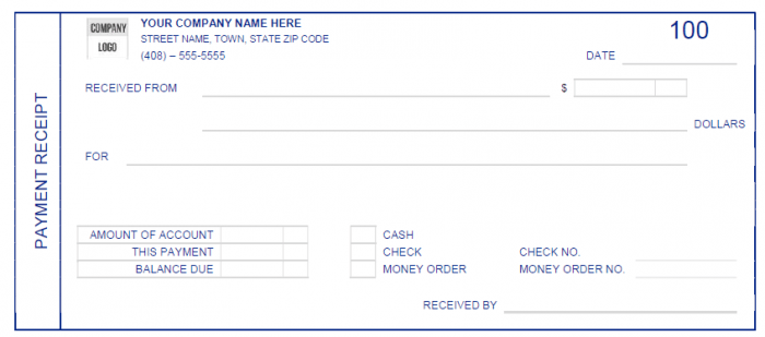 Book Receipt Template , Receipt Template Doc for Word Documents in Book Receipt Template , Receipt Template Doc for Word Documents in