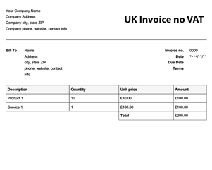 Vat Invoice Template Uk | invoice example Vat Invoice Template Uk | invoice example