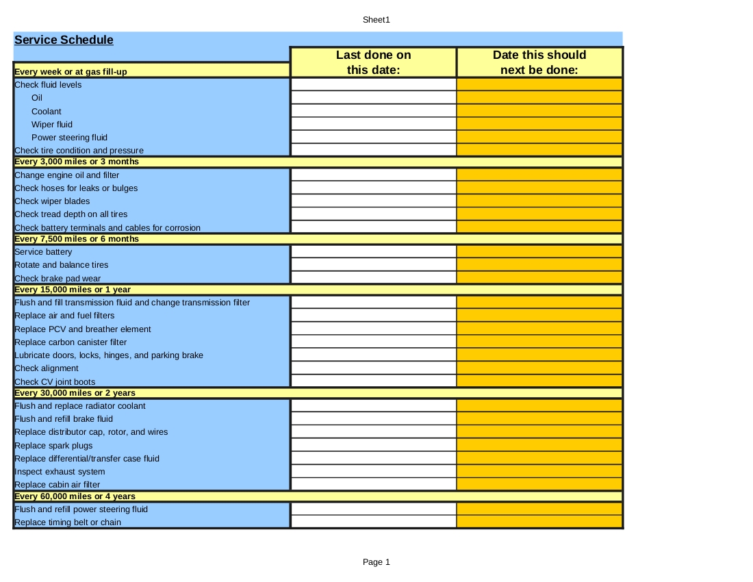 Preventive Maintenance Schedule Template http://.lonewolf Preventive Maintenance Schedule Template http://.lonewolf