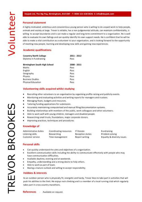 Volunteer cover letter no experience Volunteer cover letter no experience