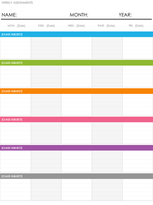 Weekly Schedule Template Free Schedule Makers Weekly Schedule Template Free Schedule Makers
