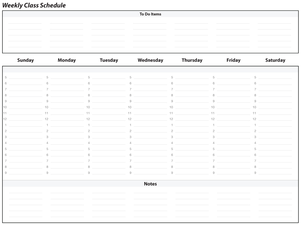Weekly Schedule Planner | Marywood University Weekly Schedule Planner | Marywood University