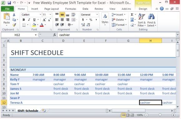 Free Weekly Schedule Templates For Excel Smartsheet