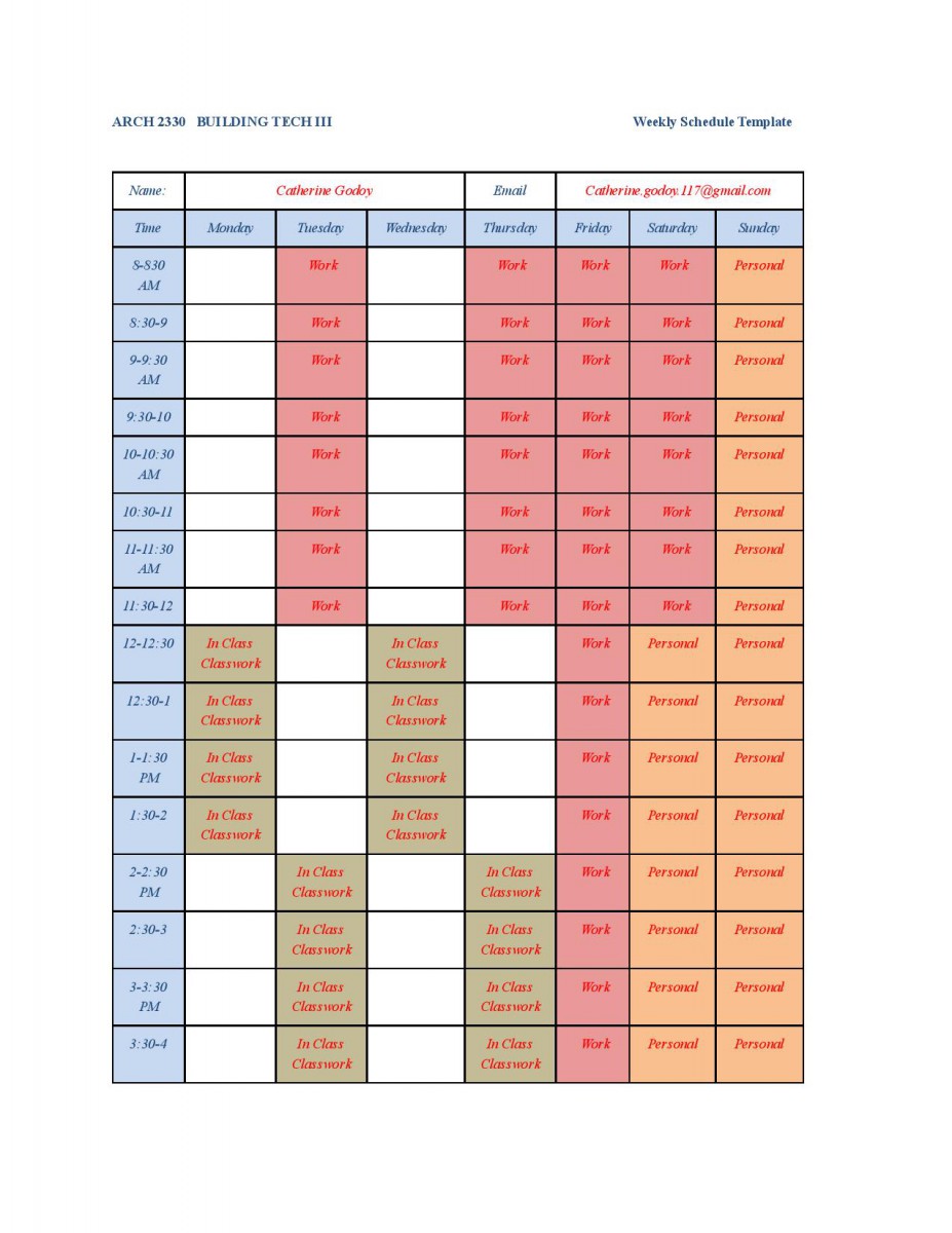 weekly schedule planner template excel weekly schedule planner template excel