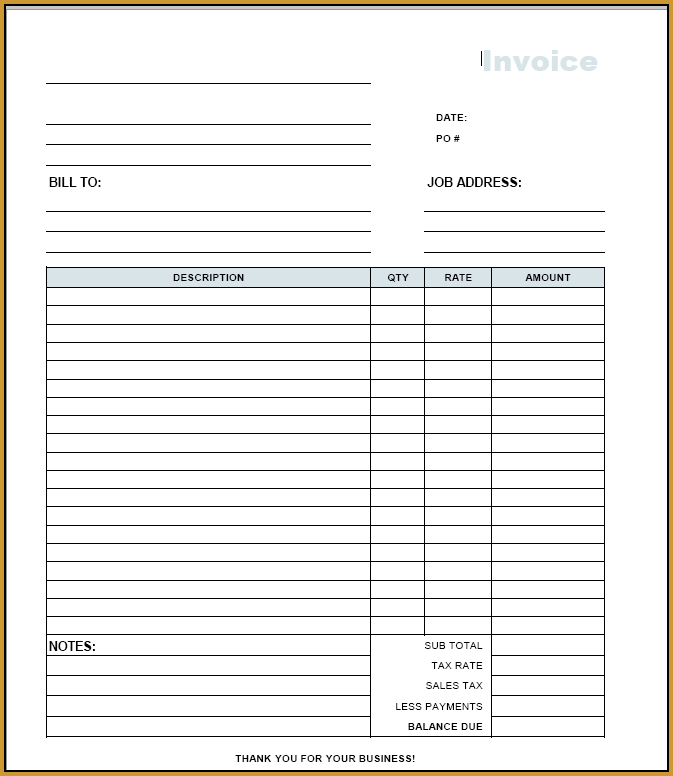 Contractor Invoice Template | invoice sample template Contractor Invoice Template | invoice sample template