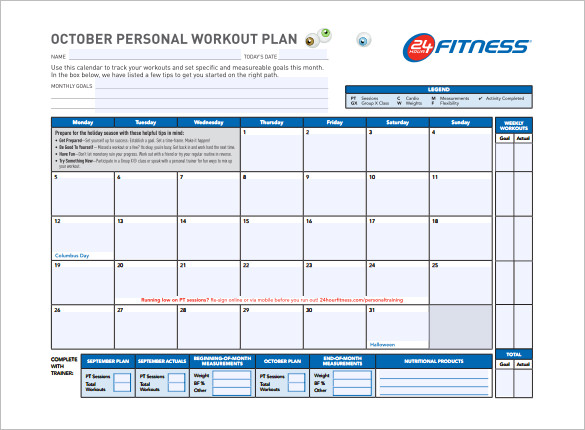 Workout Schedule Template – 10+ Free Word, Excel, PDF Format 