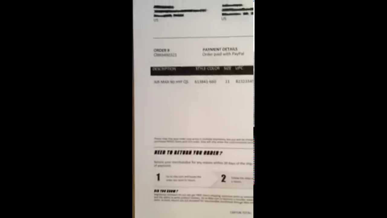 Unauthorized nike receipt (YEEZY 2, AIR MAX 90 INDEPENDENCE Unauthorized nike receipt (YEEZY 2, AIR MAX 90 INDEPENDENCE