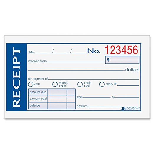 Amazon.: Adams Write 'n Stick Money and Rent Receipt, 2 Part 