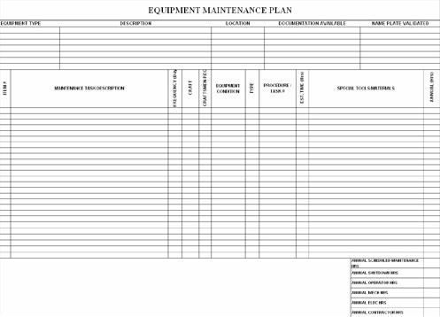 maintenance schedule template 28 images free preventive 