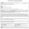 Car Sale Receipt Template Victoria