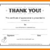 Certificate Of Appreciation Template Word Doc