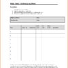 Daily Task Sheet For Employee