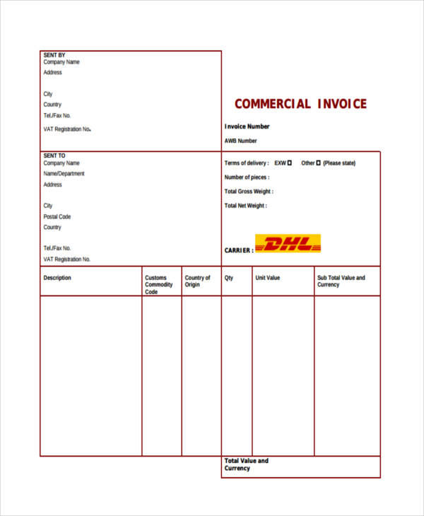 T me dhl receipt. Инвойс DHL. Счёт проформа DHL. DHL шаблон Invoice. DHL инвойс для физических лиц.