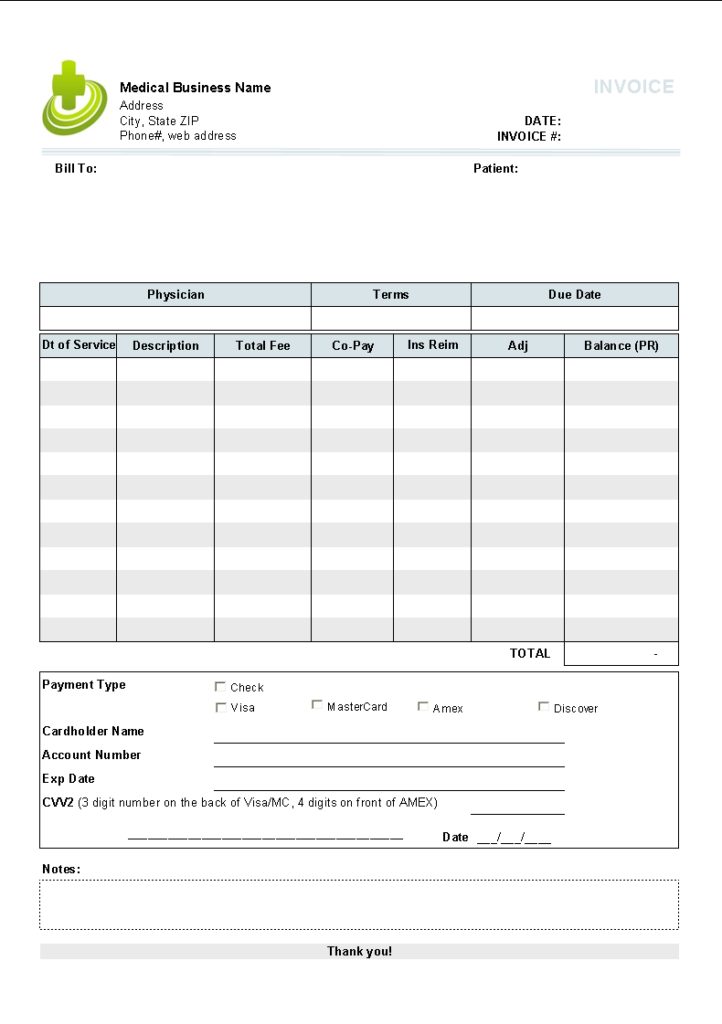Lumper Receipt Template