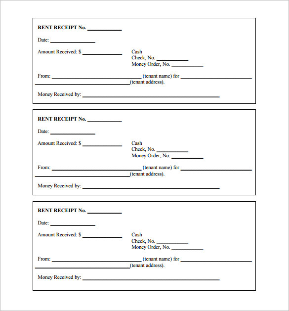 Printable Receipt Template – printable receipt template