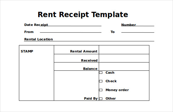 Receipt Template Ireland - printable receipt template