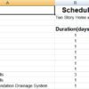 Sample Residential Construction Schedule