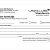 Tax Receipt Template
